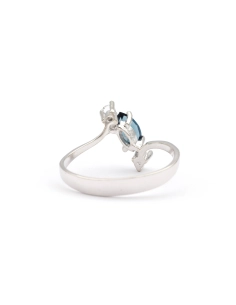 Bague Argent 925 Avec Strass - 6,75g - Style Déclaration Puissant