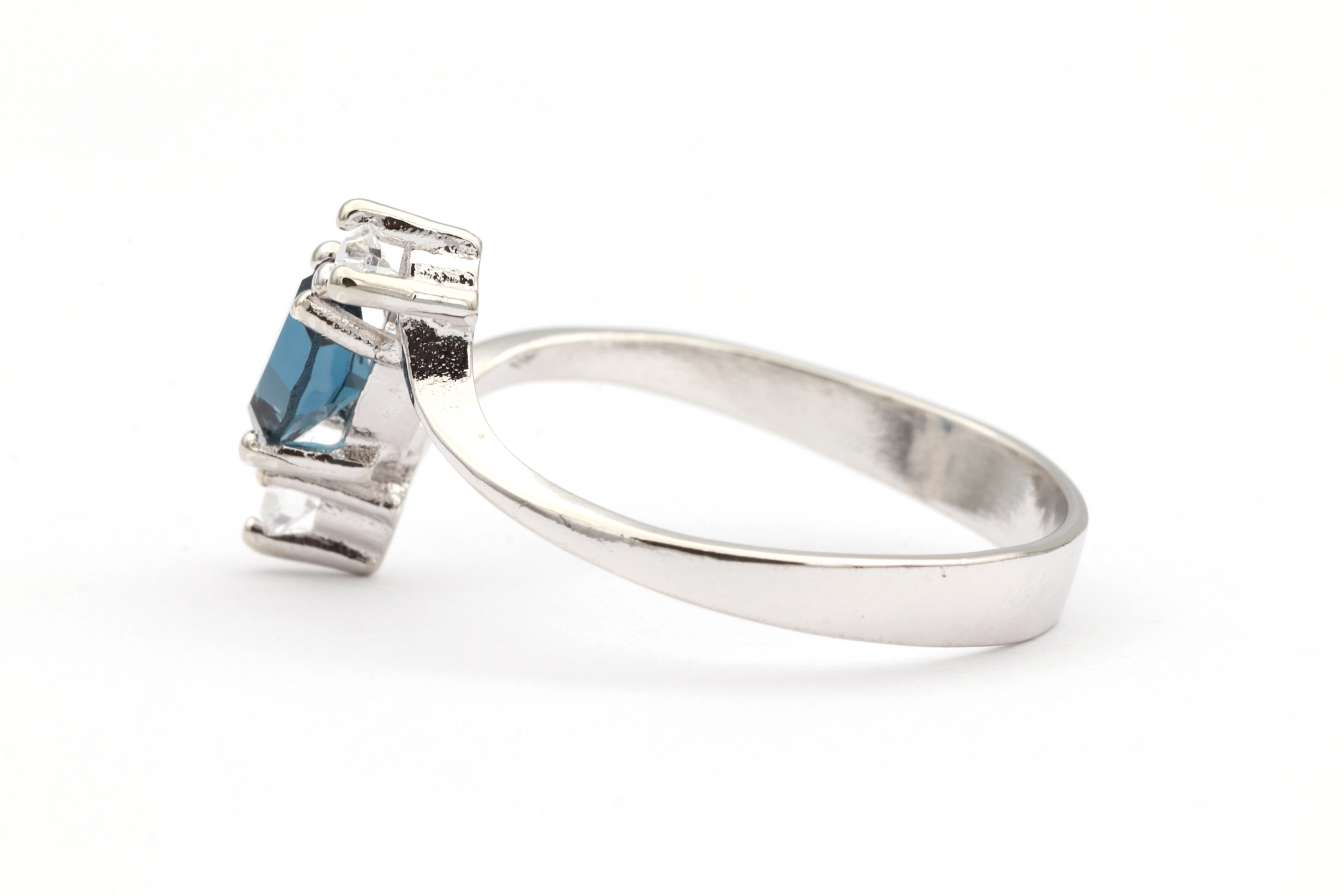 Bague lunette ovale vierge plaquée argent sterling, accessoires de bijoux à monter soi-même - France